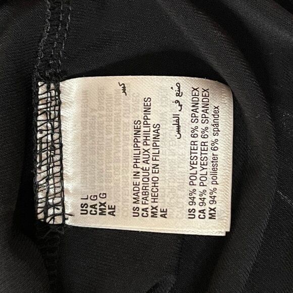 Alfani elements black large sleeveless top new - Picture 6 of 6